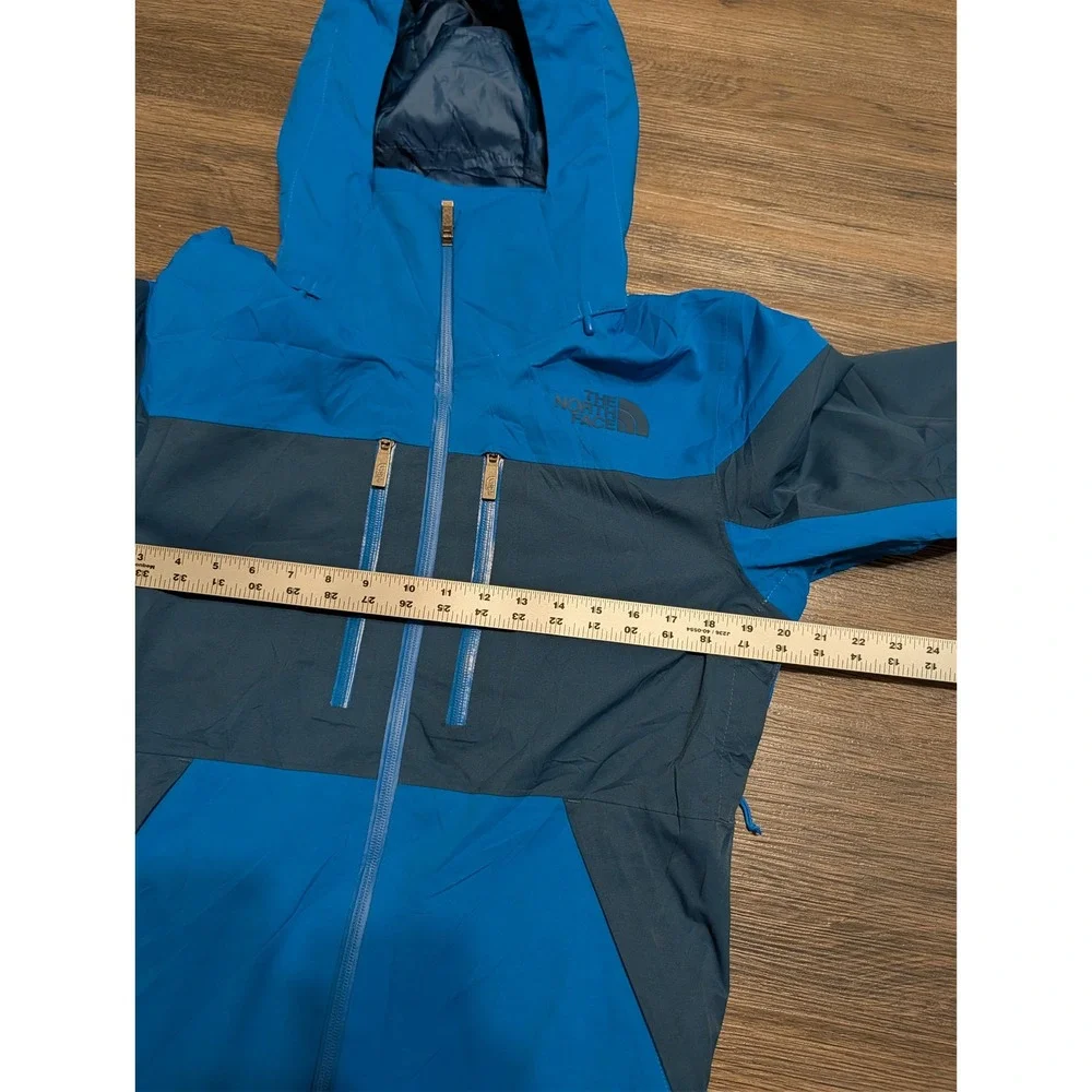 The North Face  Colorblock Hooded Chakal Insulated Jacket Blue Gray Full Zip XL